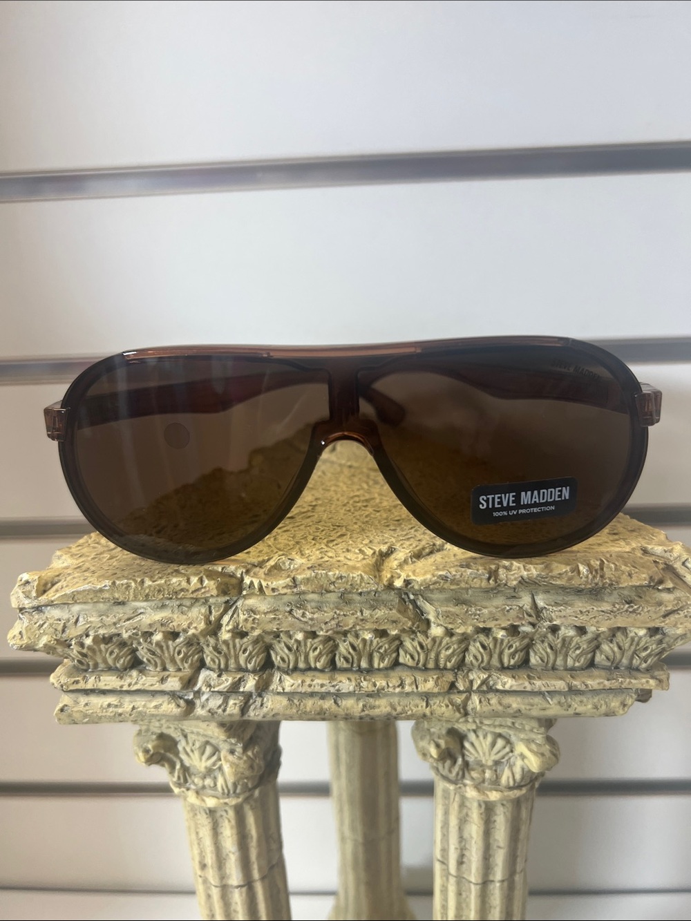 Steve Madden Brown Men’s Aviator Sunglasses